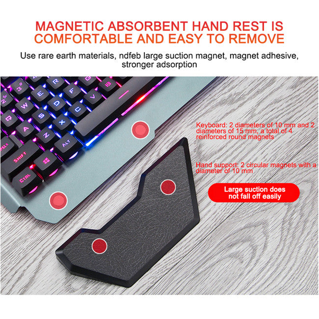 Upvios Ergonomic Mechanical Keyboard with RGB Backlight