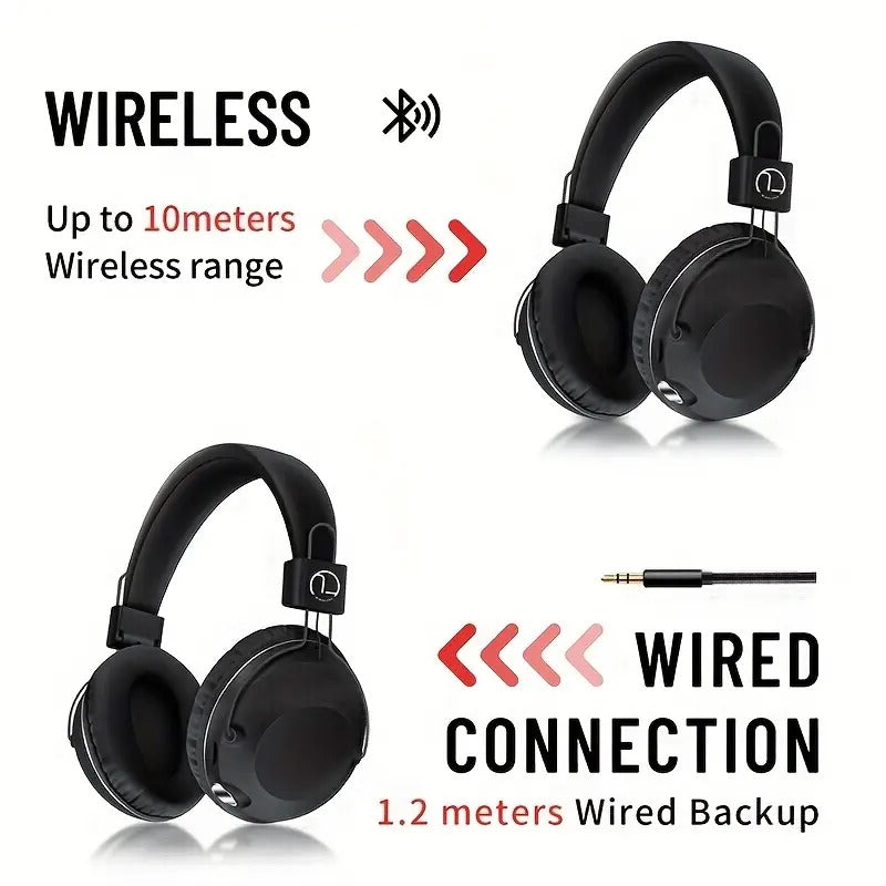 Upvios Wireless Bluetooth Headphones with Noise Cancelling Sound