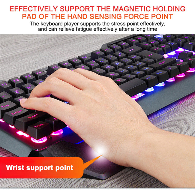 Upvios Ergonomic Mechanical Keyboard with RGB Backlight