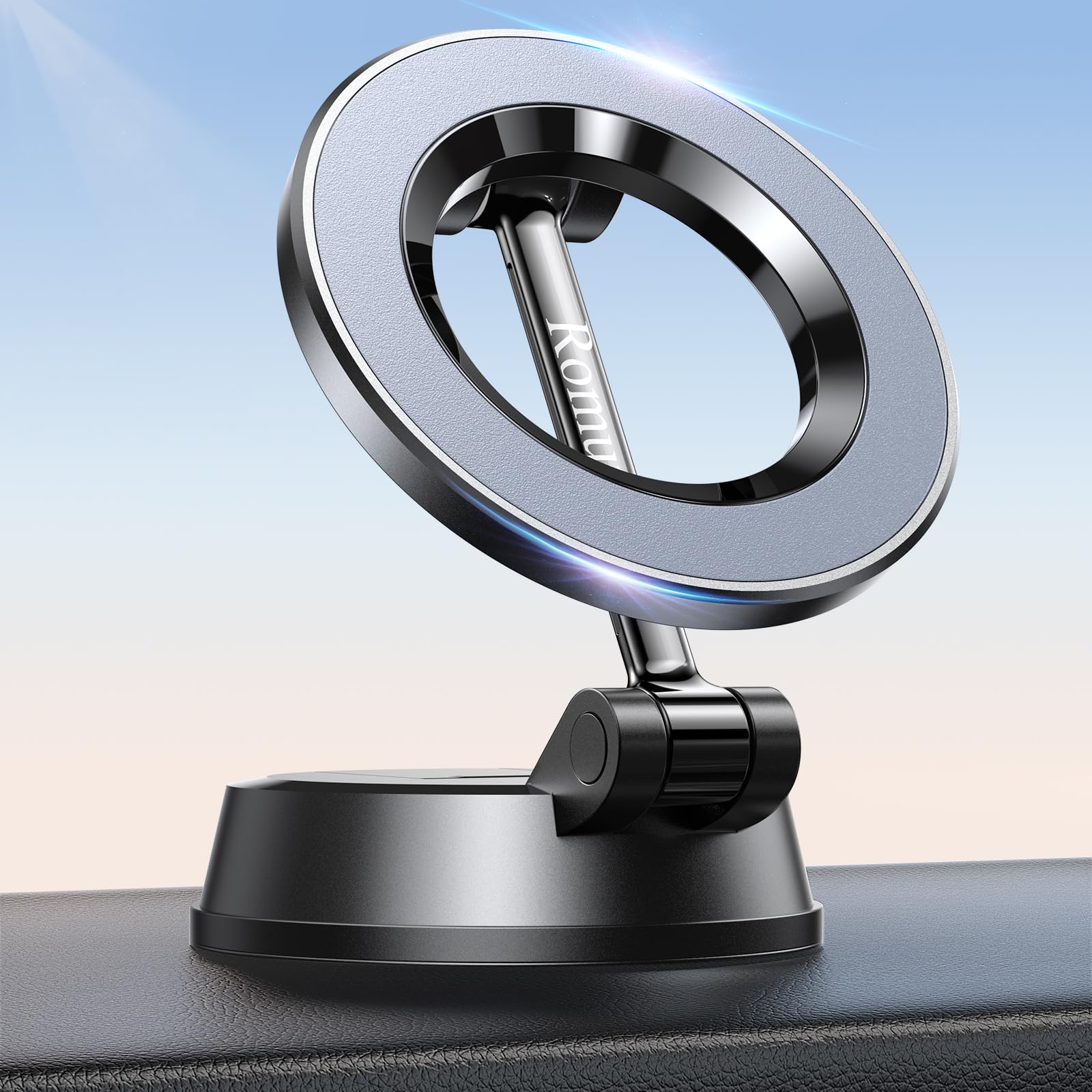 Upvios MagSafe Car Mount【Windshield + Dash】Suction Cup Magnetic Phone Holder