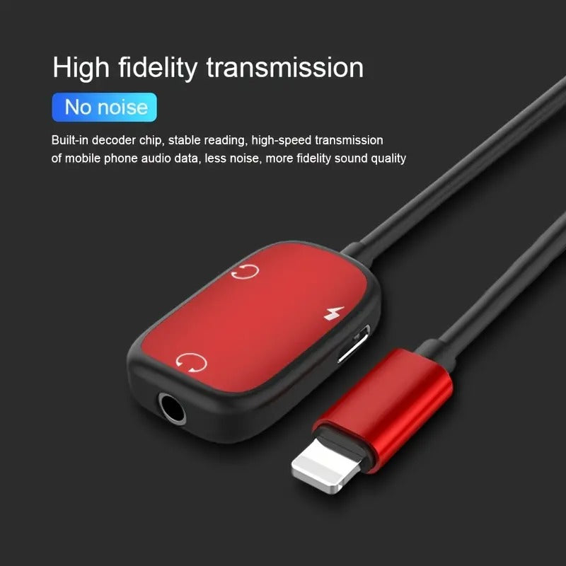 Upvios Audio Adapter Charging Cable for iPhone 8-Pin to 3.5mm