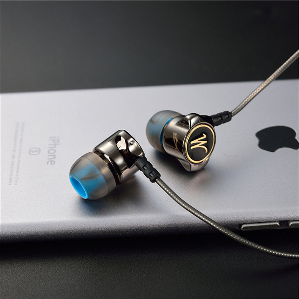 Upvios Heavy Bass Metal In-Ear Headphones with Microphone
