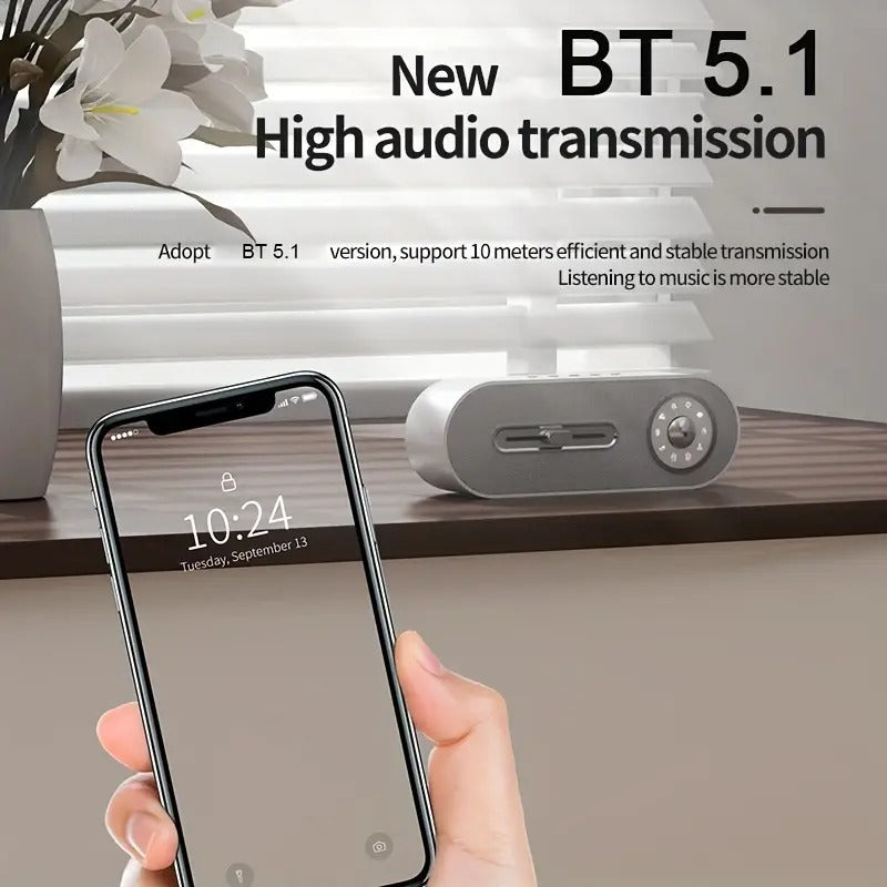 Upvios Retro Wireless BT Speaker with Heavy Bass and Sleep Aid