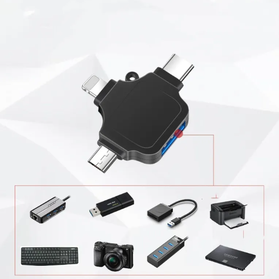 Upvios 3-in-1 OTG Adapter Connector