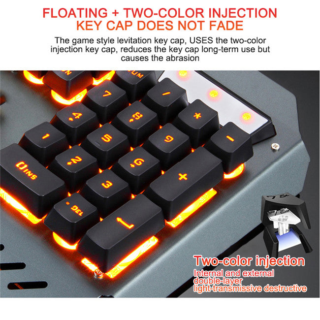 Upvios Ergonomic Mechanical Keyboard with RGB Backlight