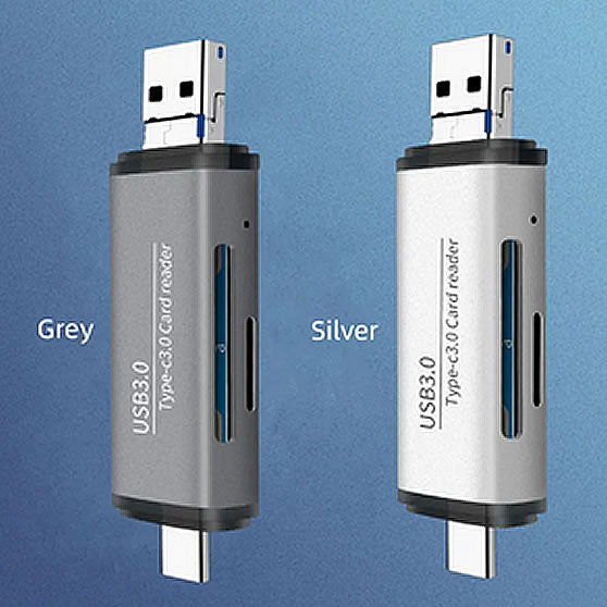 Upvios 3-in-1 USB 3.0 Type-C OTG Card Reader for Phones