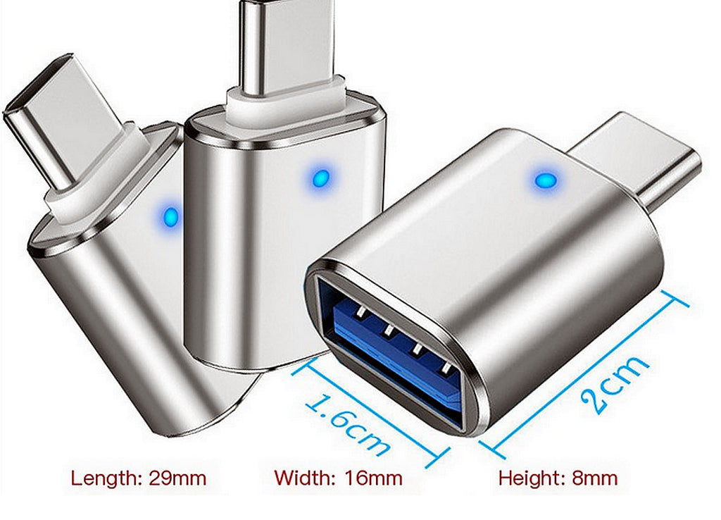 Upvios USB 3.0 to Type-C OTG Adapter for Fast Charging