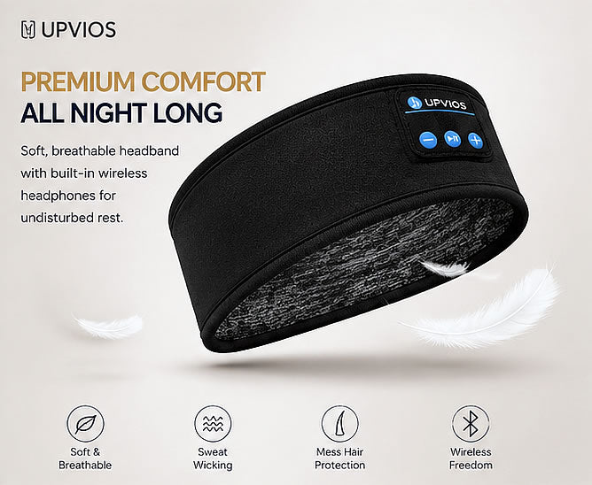 Upvios Wireless Bluetooth 5.0 Music Headband