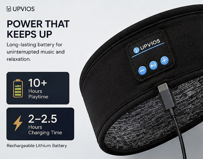 Upvios Wireless Bluetooth 5.0 Music Headband