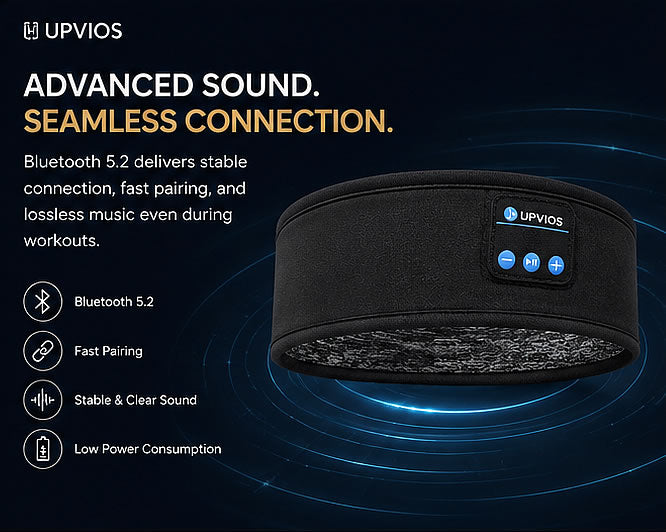 Upvios Wireless Bluetooth 5.0 Music Headband