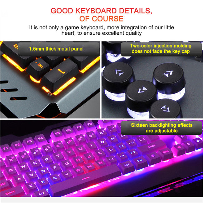 Upvios Ergonomic Mechanical Keyboard with RGB Backlight