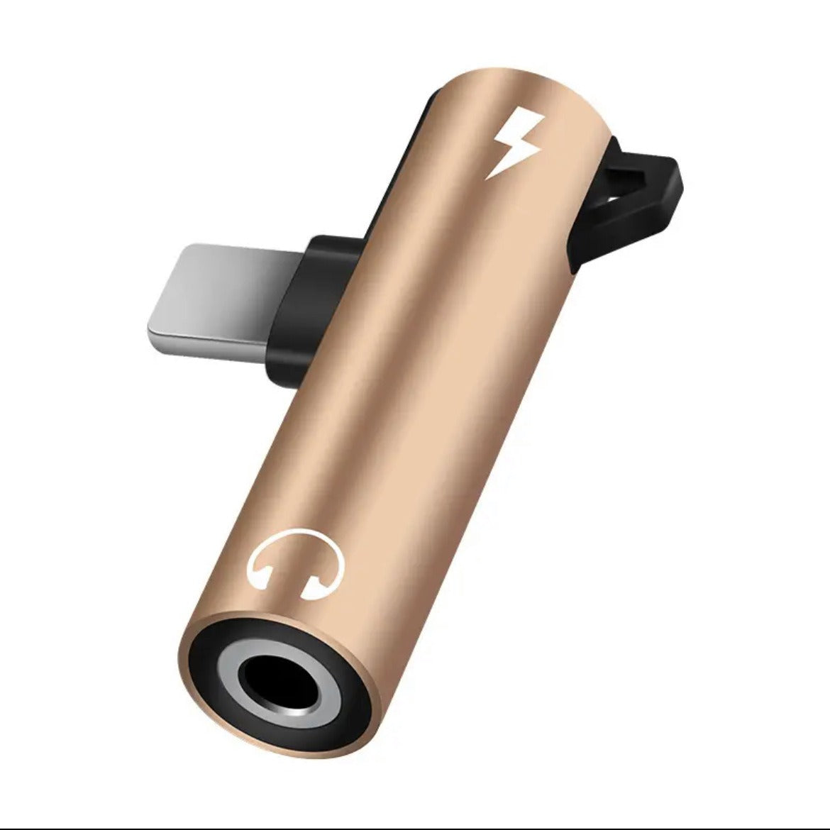 Upvios 2-in-1 Audio Headphone Charging Adapter for iPhone