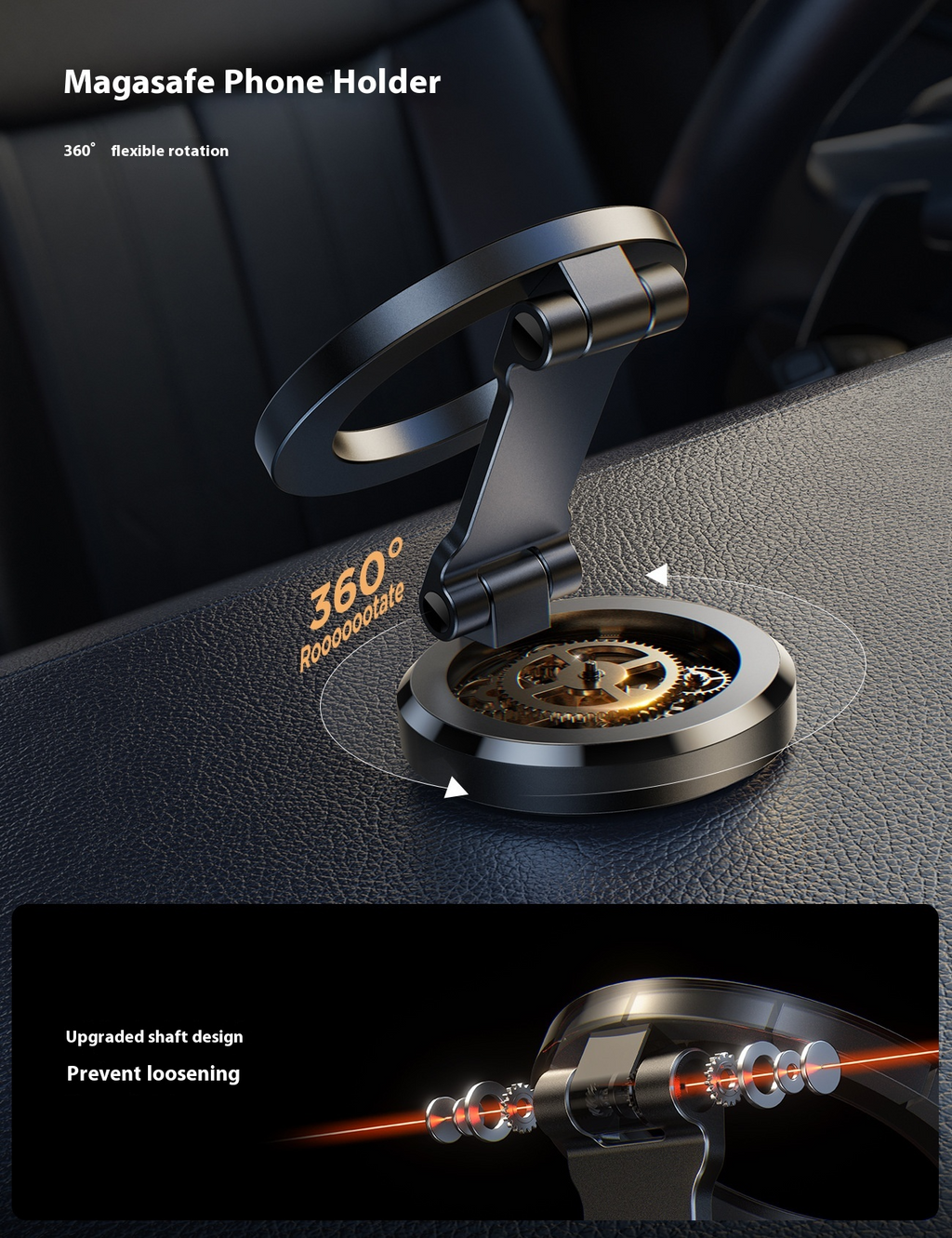 Upvios MagSafe Car Mount Phone Holder