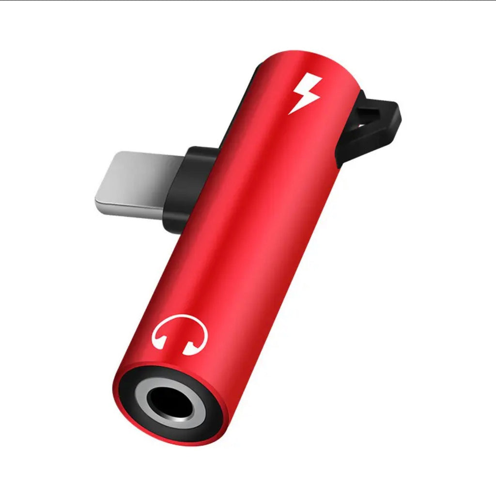 Upvios 2-in-1 Audio Headphone Charging Adapter for iPhone