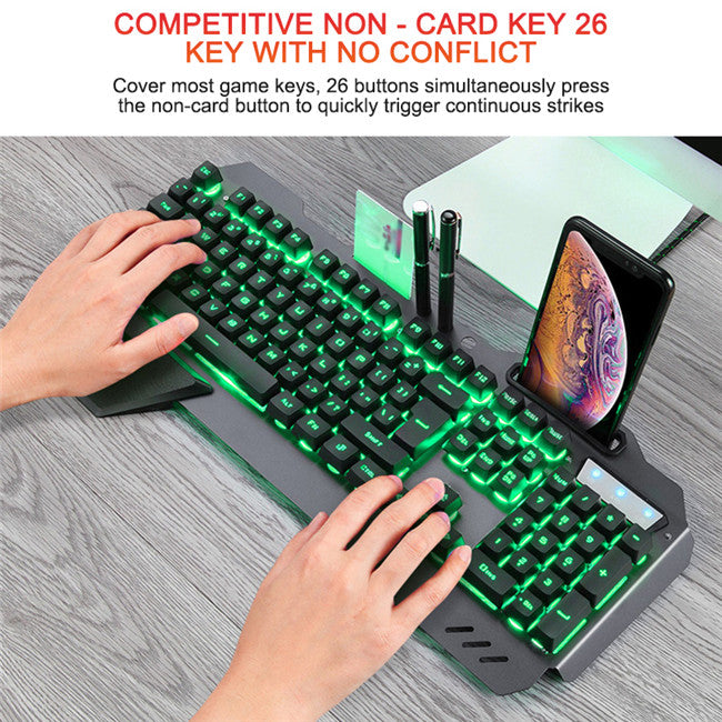Upvios Ergonomic Mechanical Keyboard with RGB Backlight