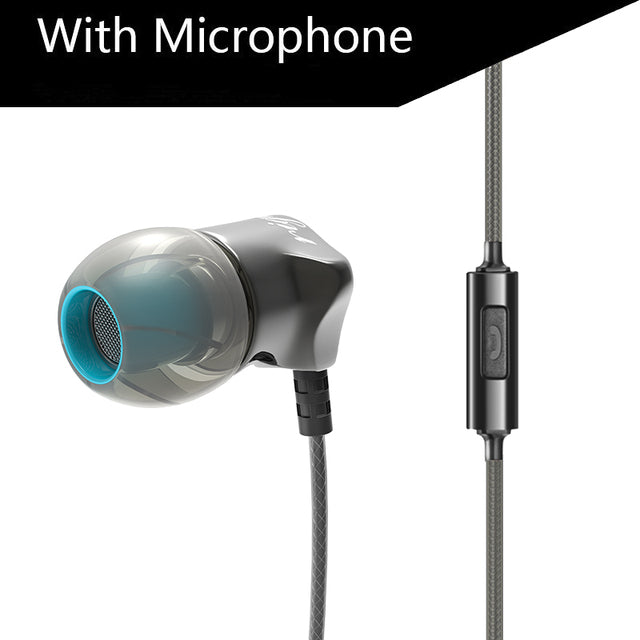 Upvios Heavy Bass Metal In-Ear Headphones with Microphone